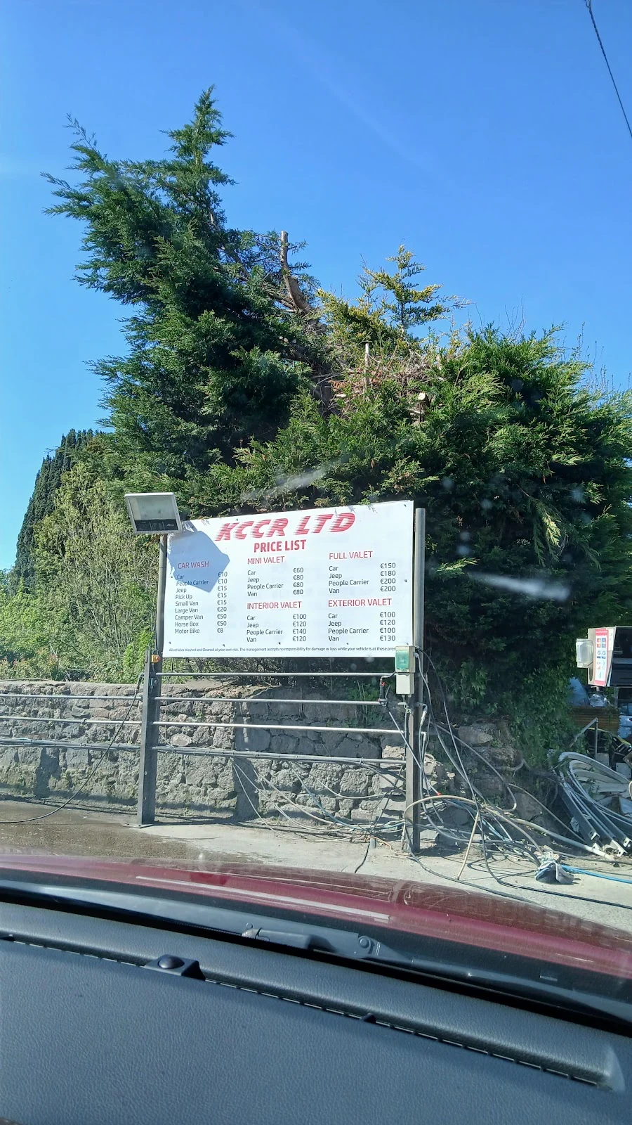 KCCR, car wash in Castlebridge, Wexford